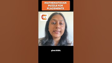 MATHEMATICIAN Puzzle For Placements | Coding Ninjas #shorts