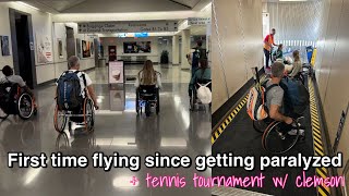 First time flying after getting paralyzed