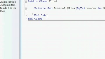 Visual Basic 2008 Express Edition - Basic Tutorial - Hello World - Number 1