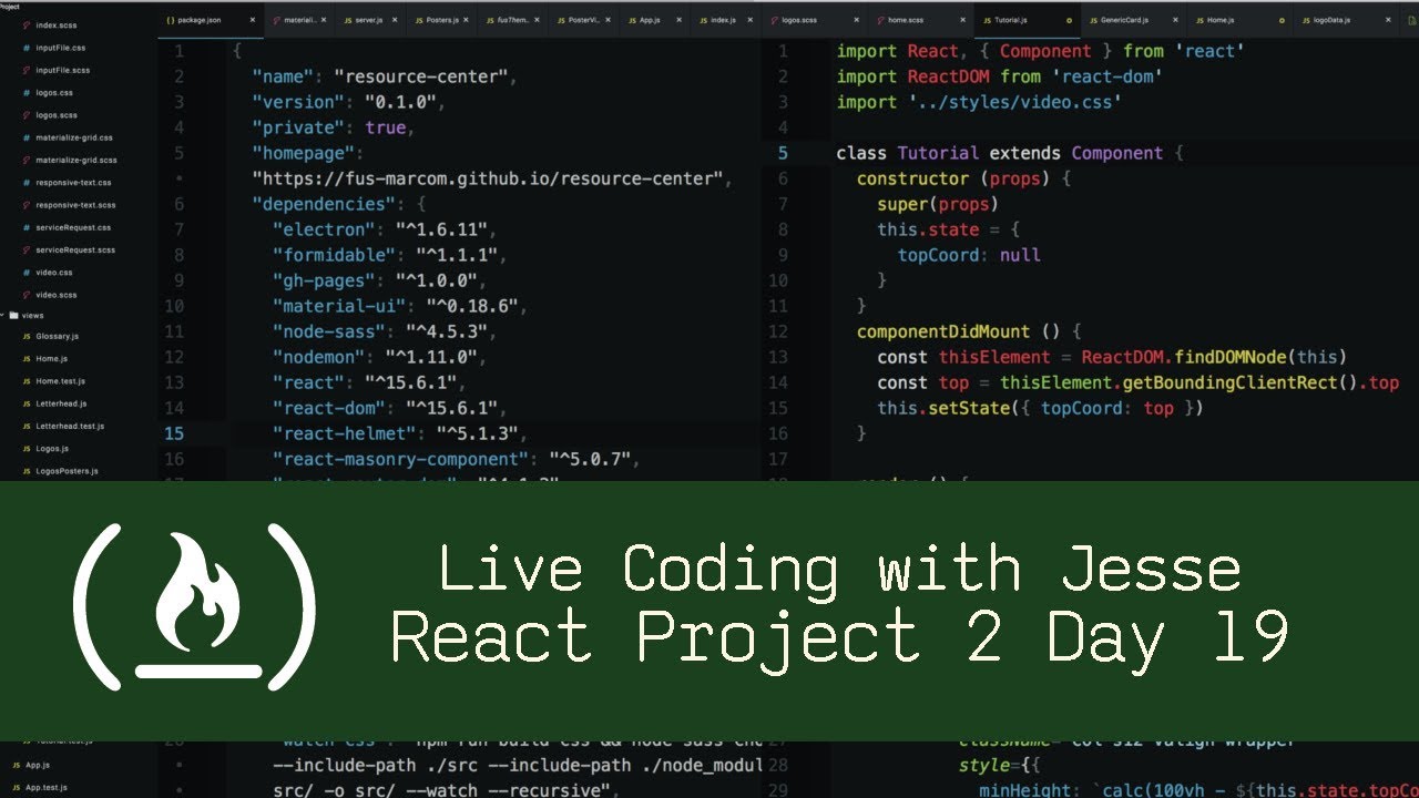 React Project 2 Day 19 - Live Coding with Jesse - YouTube