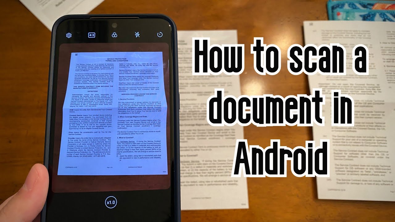 pistón Enviar diario How to scan a document in Android - YouTube