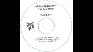 Gary Numan &amp; Afrika Bambaataa - Metal (Radio Edit With Rap) Feat. MC Chatterbox