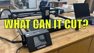 LONGER Ray 5 20 Watt Laser Engraver - Engraving & Cutting Tests
