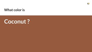 Coconut color #965a3e hex color - Brown color - Cool color 965a3e