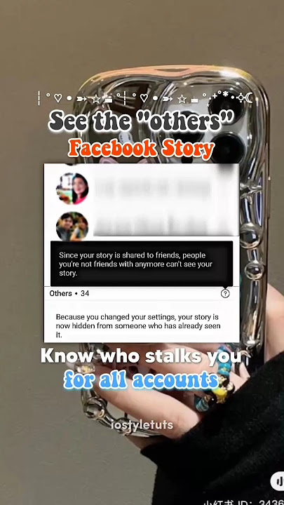 See the 'others' in Facebook Story (check who viewed your story) 💞🙂‍↕️