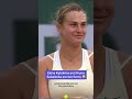 The Interesting Sabalenka#sabalenka #Tennis #funny #funnytennis #usa