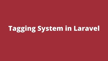 Tagging system in Laravel