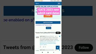 GATE 2023 new admit card #shorts #link #mathtimez #gate2023#admitcard