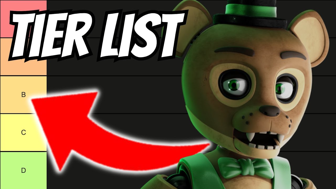 Create a Five Nights at Freddy's Security breach (Fnaf 9) Tier List -  TierMaker