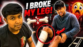 ANURAG BROKE HIS LEG 🦴🦵 || A DAY AT GYM 💪😂#gym