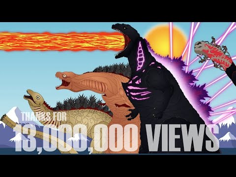 Evolution of Shin godzilla and All Godzilla Cartoons compilation 2019 - PANDY