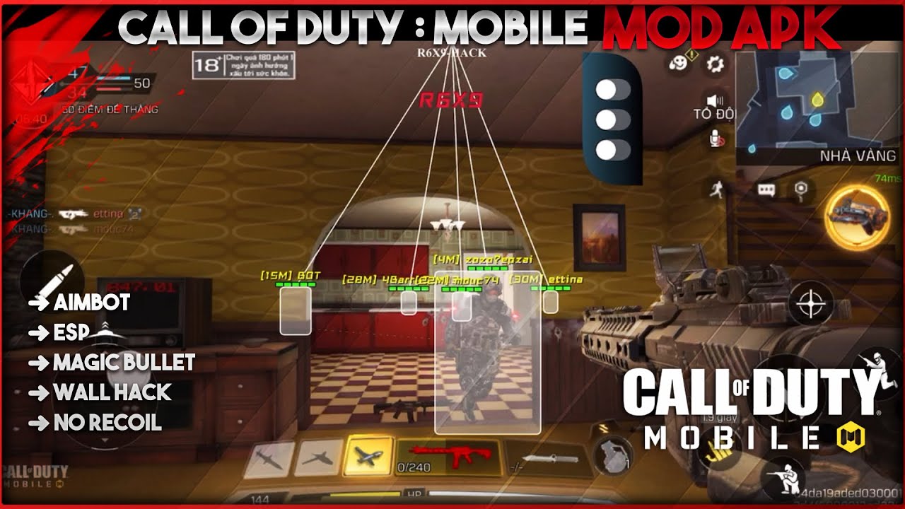 Call Of Duty Mobile Mod Apk Global, Garena, VNG ANDROID,