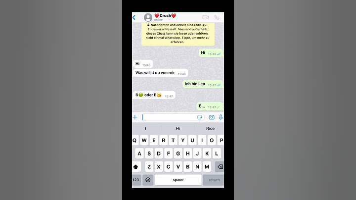 Part 1 mit Crush schreiben
