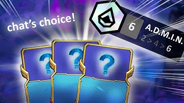 Force 6 ADMIN For a Free Win! Chat Chooses My Augments | Teamfight Tactics Patch 13.1C