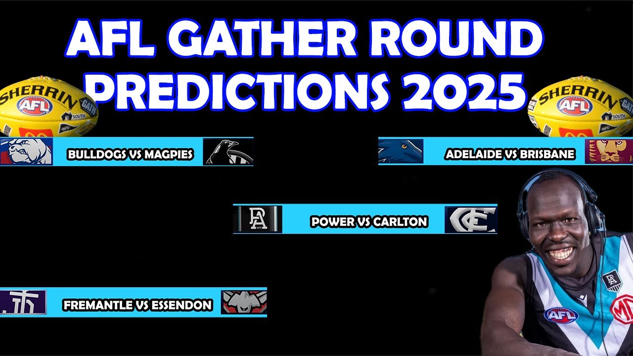 Early AFL 2025 Gather Round Predictions YouTube