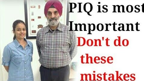 How to fill PIQ form in SSB to impress the IO # common mistakes, #PIQ Angel