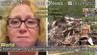 [Latest]Atlanta woman returns from holiday to demolished home