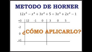 HORNER'S METHOD - Polynomial Division - Super Easy! HORNER'S METHOD - Polynomial Division - Super Easy!