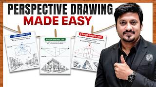 Perspective Drawing Guide | 1 Point, 2 Point & 3 Point Perspective for NATA, JEE B.arch, NID & UCEED
