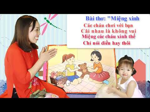 2 NN NT TL Bài thơ Miệng xinh Nhà trẻ 18 24 Tháng