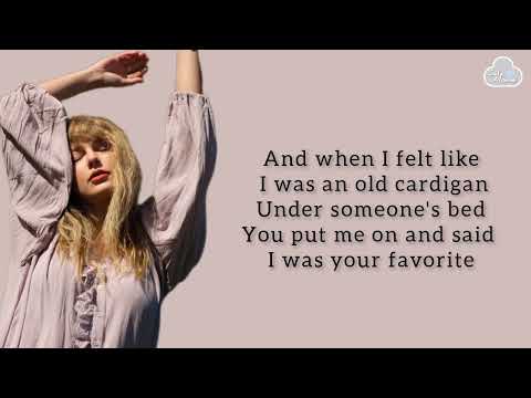 TAYLOR SWIFT - Cardigan Lyrics