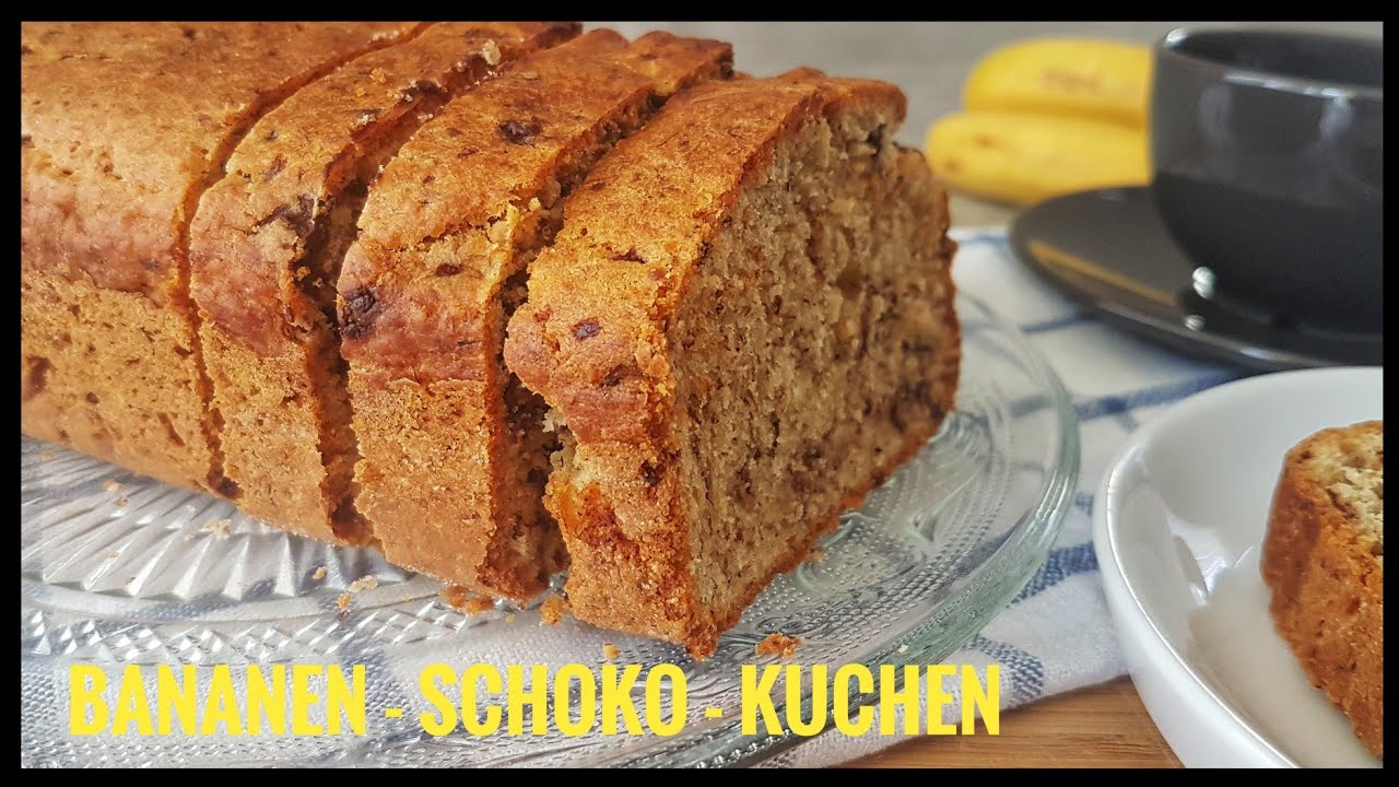 Wahnsinnig saftig 🍌🍌🍞🍞 Bananen-Schoko-Kuchen / Brot ☆ banana bread ... Wahnsinnig saftig 🍌🍌🍞🍞 Bananen-Schoko-Kuchen / Brot ☆ banana bread ...