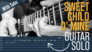 🎸 Sweet Child O' Mine Guitar Solo Lesson - Guns N' Roses (with tabs) chords