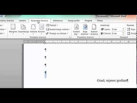 01 WORD 2010 - Kako napraviti početnu stranicu za maturski