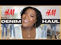 H&M...That's What We Doing Now?  👀 | DENIM SPRING/SUMMER HAUL | PLUS SIZE 16 JEAN TRY-ON HAUL✨