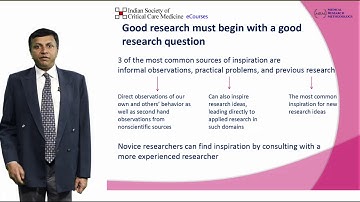 How to frame a Research Question - Dr. Anirban Hom Choudhuri - MRM