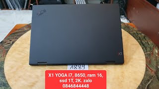 Đã bán. Thinkpad X1 Yoga, 2in1, i7 , 8650 , ram 16, ssd 1T, 14in 2K. #laptop #giare