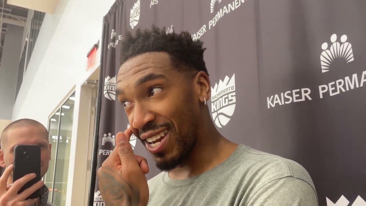 Kings' Malik Monk says he plans to still wear the band-aid on his face,  previews Warriors matchup 