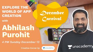 Join Abhilash Purohit at Creative Corner's December Carnival