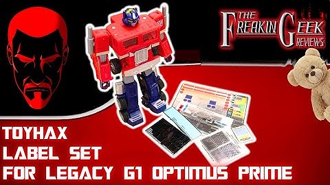 SMACK THAT THING! | Toyhax Labels for Legacy G1 Optimus Prime: EmGo