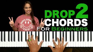 How To Play 'Add 2' & 'Drop 2' Piano Chords & Progressions for Beginners