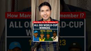 ALL ODI -World Cup Winners Till Date | World Cup Winners From 1975-2023 Full List !! #kishiktalks ALL ODI -World Cup Winners Till Date | World Cup Winners From 1975-2023 Full List !! #kishiktalks
