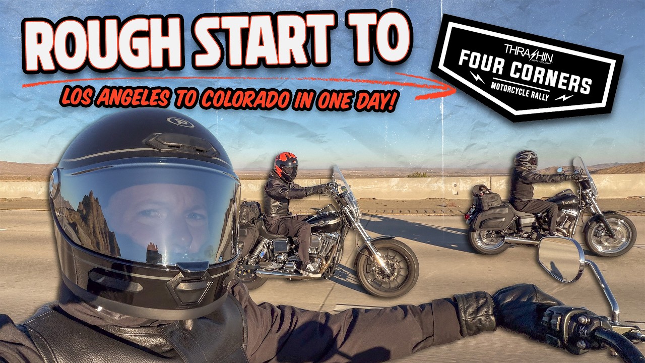 Rough Start Riding From Los Angeles To Colorado! | Four Corners Rally Day 1, Part 1 - Vlog 273