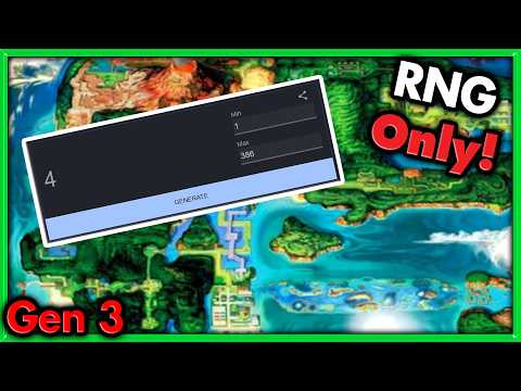 LONGEST FIGHT EVER! - Can I Beat Pokemon Emerald with a team picked by a Random Number Generator?