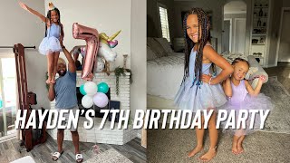Hayden’s first sleepover party! 7 years old 😭❤️🥹 #birthdayvlog #birthdayparty