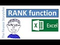 RANK function in Excel