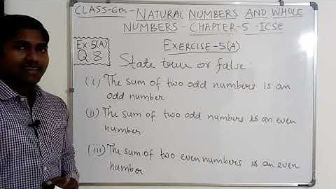 Q.8 - Ex.5(A) - Natural Numbers and Whole Numbers - ICSE Maths Class 6th - Chapter 5.