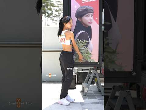 경기장에 커피차선물을 받으면..육상여신 <strong>김민지</strong>