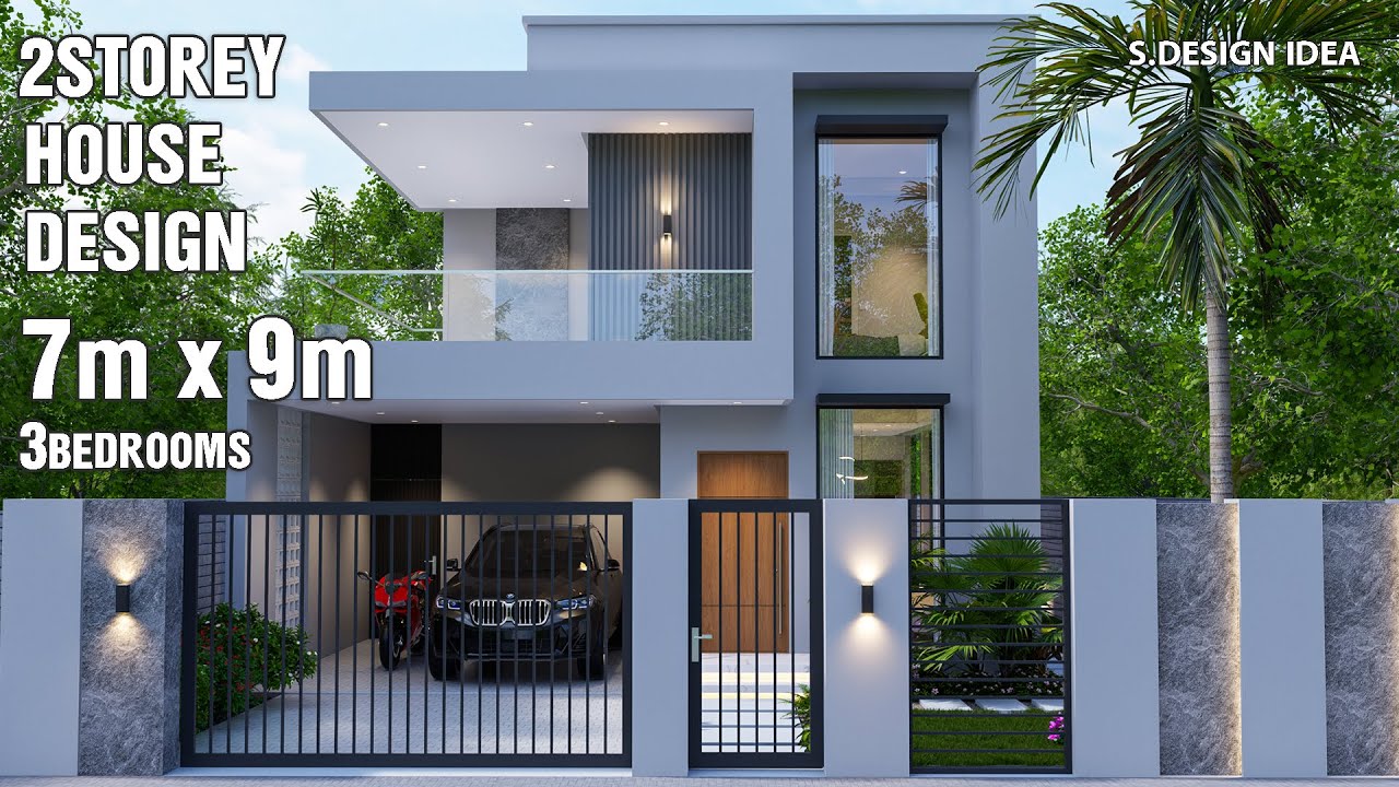 Modern House Design | 7 x 9 Meters 2Storey | 3Bedrooms (Cozy and Modern)