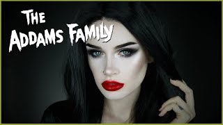 MORTICIA ADDAMS HALLOWEEN MAKEUP: ASHTOBERFEST DAY 4/31| atleeeey