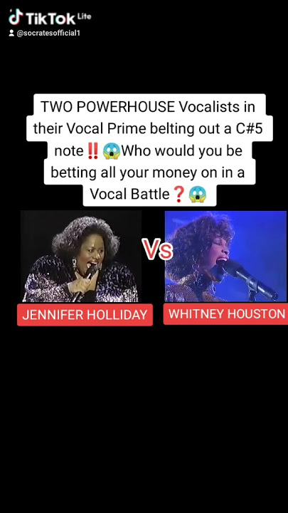 Jennifer Holliday Vs Whitney Houston Vocal Battle! #whitneyhouston #rnbmusic #vocalbattle #rnb #riff