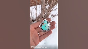 STATEMENT TURQUOISE PENDANT #shorts