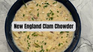 New England Clam Chowder-Authentic Recipe