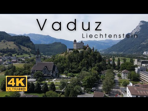 Liechtenstein Vaduz walking. 4k UHD. Прогулка по городу Вадуц Лихтенштейн 14 августа 2022 года