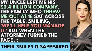 My Late Uncle Secretly Left Me His Entire Company Worth $2.4 Billion. The Family Who Kicked Me Out …