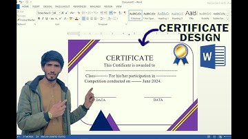 Microsoft Word Certificate Design | How to create Certificates in MS Word